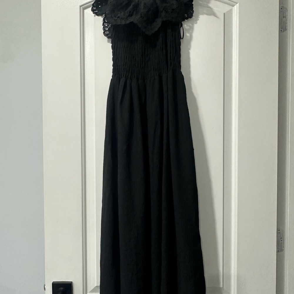 Chic Black Strapless Dress